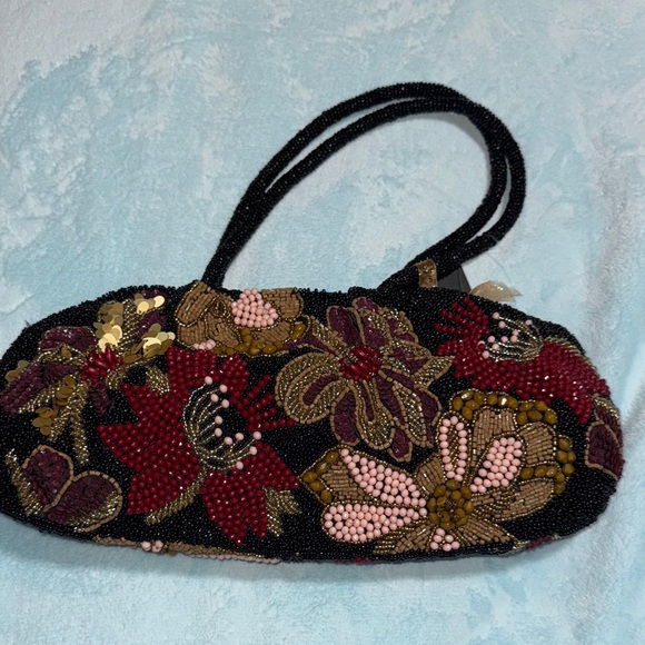 Floral Beaded Women's Bag - Picture 1 of 4